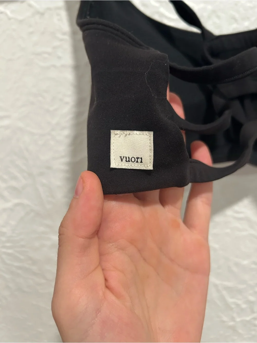 Vuori Black Sports Bra- Yosemite Longline Bra